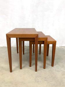 Midcentury Danish design mimiset nesting tables teak