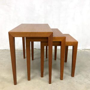 Midcentury Danish design mimiset nesting tables teak
