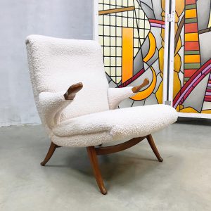 Midcentury Danish design papa bear armchair Deense lounge fauteuil Teddy