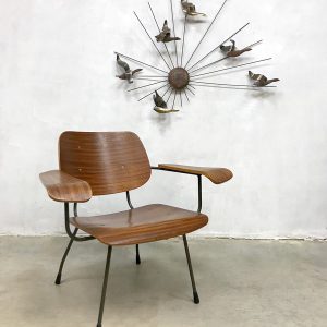 Vintage plywood armchair lounge fauteuil Tjerk Reijenga Pilastro