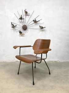 vintage Dutch design plywood armchair Tjerk Reijenga Pilastro stoel chair