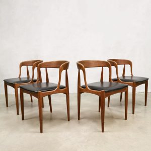 vintage Danish design dining chairs midcentury eetkamerstoelen