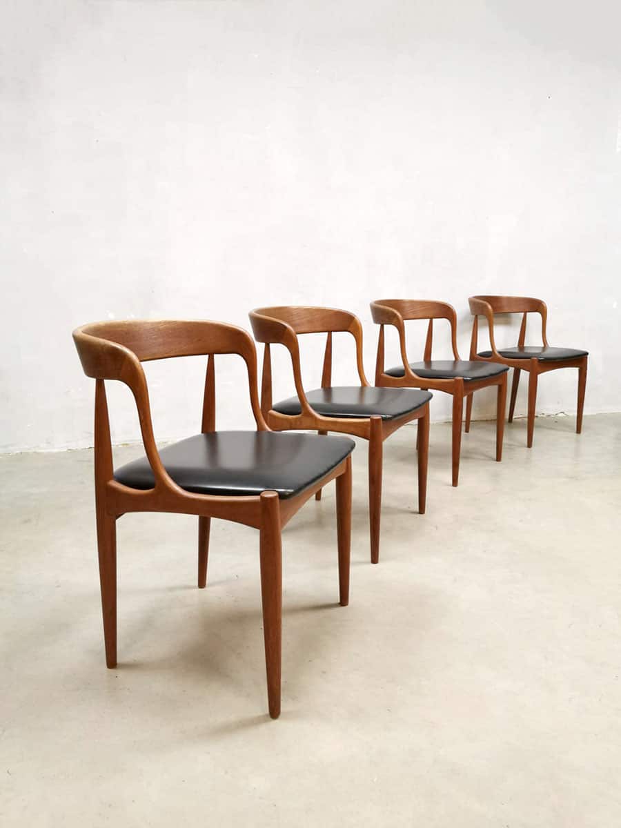 Toevallig maak het plat bestuurder Vintage dining chairs eetkamerstoelen Johannes Andersen Uldum | Bestwelhip