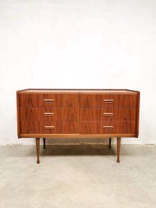 vintage Danish design chest of drawers cabinet teak kast