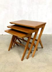 Vintage Danish design mimiset nesting tables Z-legs