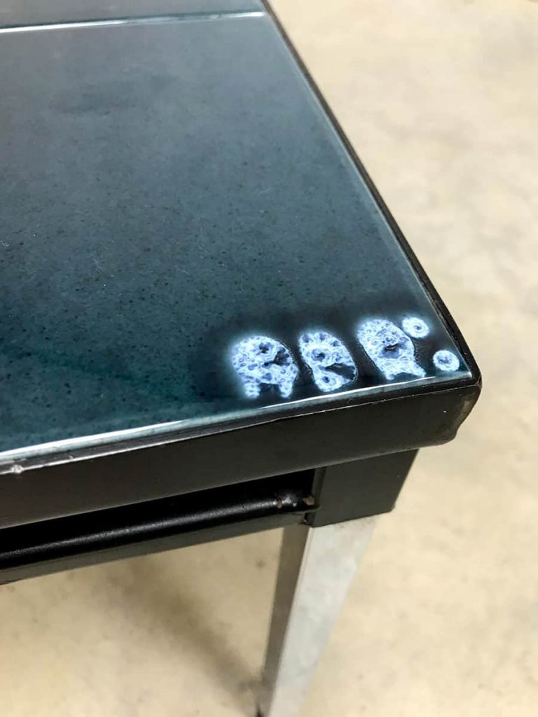 Vintage design tile table coffee table tegel tafel salontafel Adri