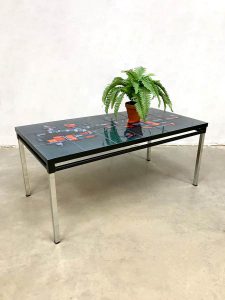 midcentury design sixties vintage coffee table coffeetable Industrial art