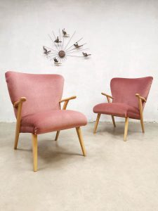 midcentury design chairs wingback danish vintage fauteuils