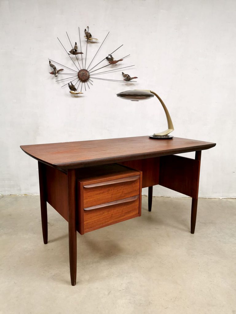Vintage Danish design desk bureau Gunnar Nielson Tibergaard