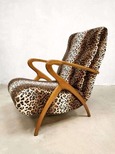 Midcentury vintage armchairs Danish Deens lounge stoel fauteuil