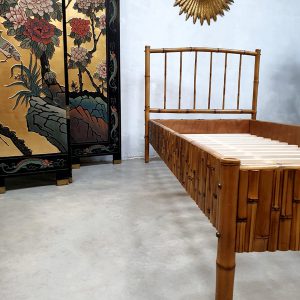 Bed bamboe daybed loungebed bamboo rattan rotan vintage