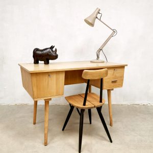Vintage Dutch design industrial desk bureau jaren 60