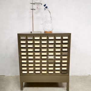 Vintage metal Industrial file cabinet chest of drawers ladenkast Addressograph