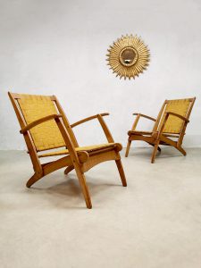Lawn folding chair outdoor pool armchair klapstoel design vintage Italian