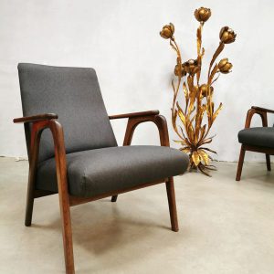 midcentury Dutch design chairs lounge fauteuils