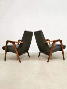 Vintage Danish Dutch design armchairs lounge fauteuils