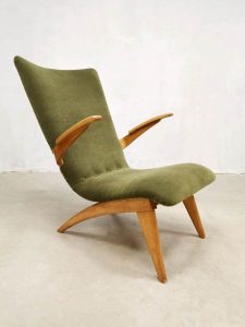vintage midcentury dutch design arm chairs easy chair G. van Os Culemborg