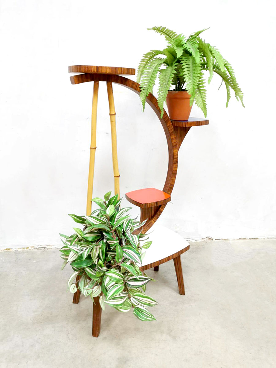 De sympathie Toezicht houden Vintage retro fifties plant stand plantentafel bijzettafel | Bestwelhip