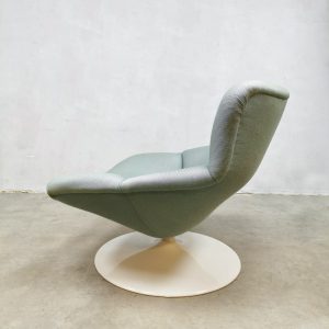 Vintage Artifort swivel chair lounge chair Geoffrey Harcourt F518 draaifauteuil