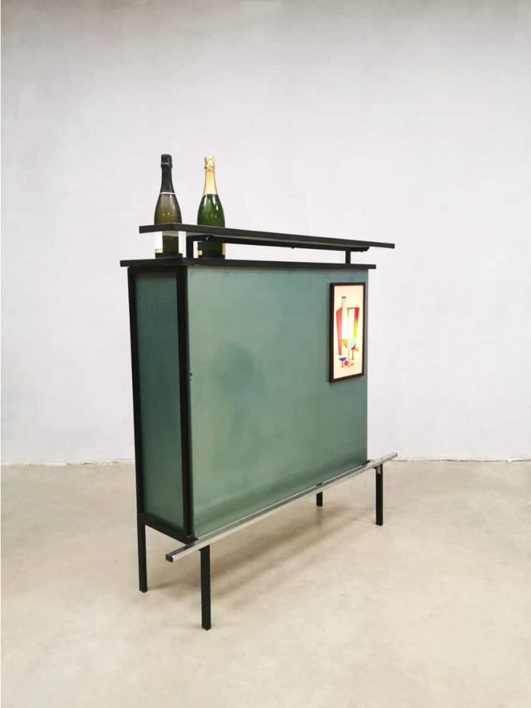 Vintage seventies cocktail bar incl. barstools Bestwelhip