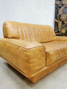 midcentury sofa leather camel DS 40 De Sede sofa bank