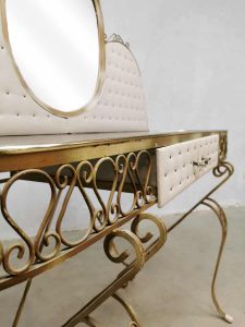 Hollywood regency style vintage baroque dressing table French kaptafel