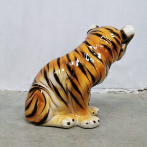 vintage ceramic Tiger sixties Portuge Italy desin handpainted