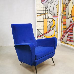 Vintage Italian design armchair lounge fauteuil Zanuso style