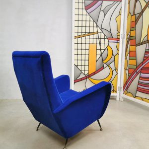 Midcentury modern design armchair fauteuil Zanuso style Arflex