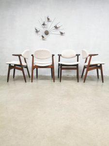 vintage eetkamerstoelen Hulmefa Tijsseling dining chairs