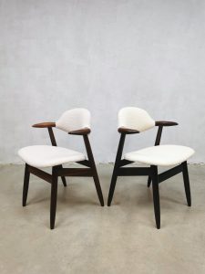 luxury dining chairs vintage Dutch design chairs eetkamerstoelen Hulmefa Tijsseling