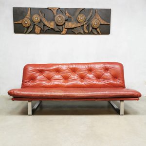 leather sofa bank Artifort Kho Liang ie