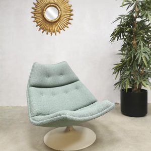 Vintage swivel chair draaifauteuil Artifort Geoffrey Harcourt F511