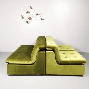 Modular modulaire lounge elementen sofa bank green velvet groen