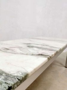 vintage marble salontafel coffee table tavertine Italian design