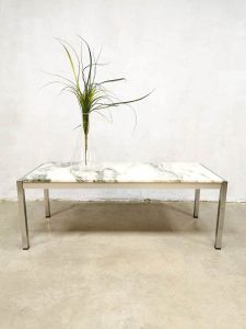 midcentury design marble coffee table salontafel marmer