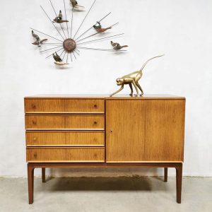 Vintage Danish sideboard cabinet Deens dressoir ladekast