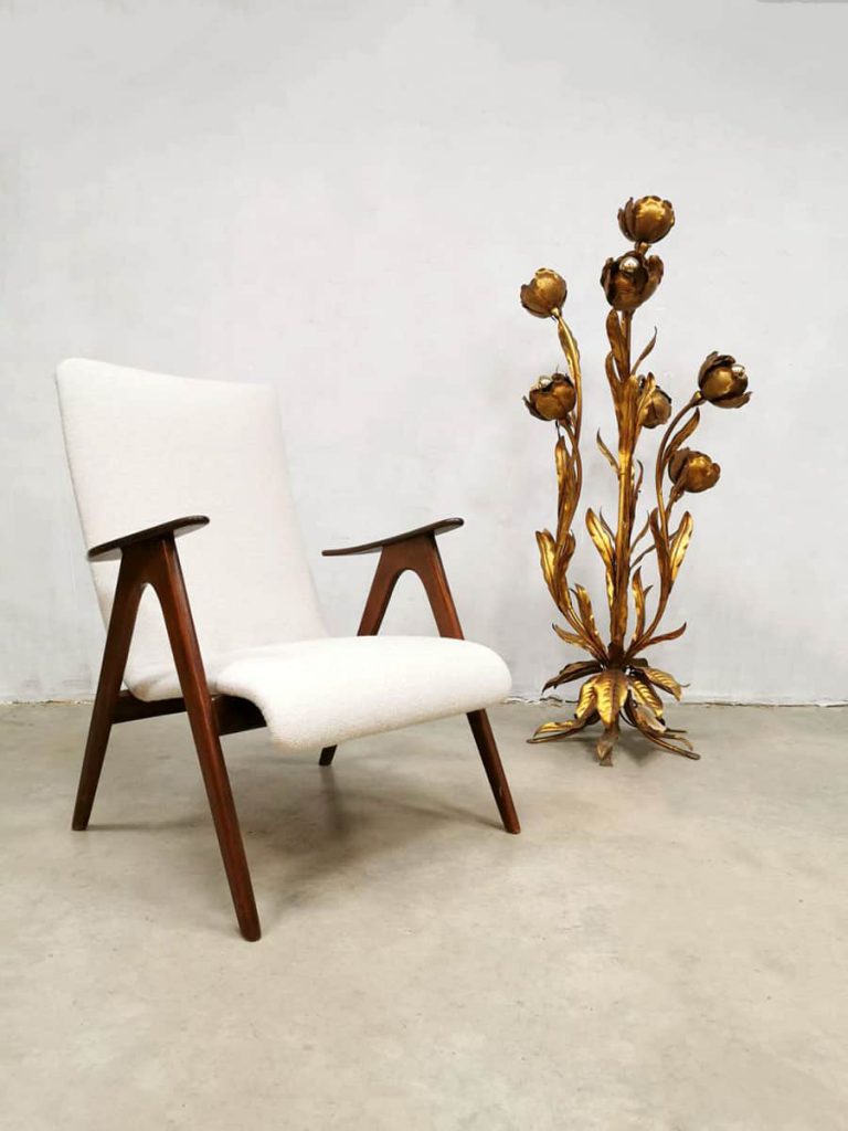 Vintage Dutch design armchair fauteuil Webe Louis van Teeffelen