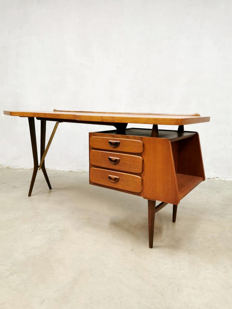 vintage desk bureau Webe Louis van Teefelen