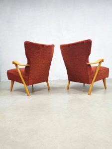 vintage armchair wingback retro Patijn dutch design stoel fauteuil