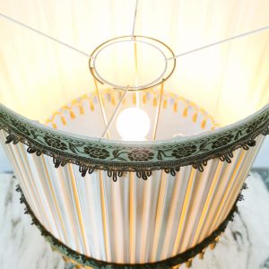 vintage marble table lamp hollywood regency style antique tafellamp