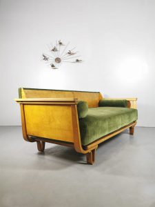 Sofa velvet vintage Pastoe Dutch bank design Braakman Cees MB01