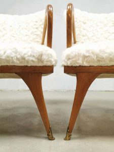 midcentury Italian design armchairs Paolo Buffa style