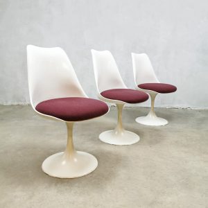 vintage Pastoe stoelen tulp tulip chairs Saarinen Knoll set 1970