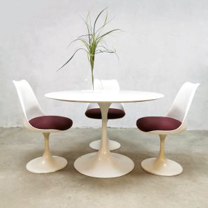 Vintage design dining table eetkamerset Pastoe Saarinen Knoll