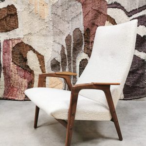 Vintage design 'Ruster' chair lounge fauteuil Yngve Ekstrom Pastoe