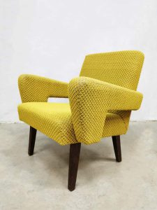 Vintage Czech design arm chair lounge chair Tatra 'Mellow Yellow'