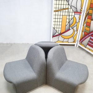 Vintage Castelli Italian lounge chairs Artifort