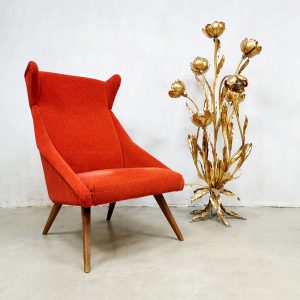 vintage Danish lounge chair wingback oorfauteuil