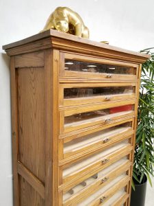 vintage industrial cabinet chest of drawers antique ladekast antiek